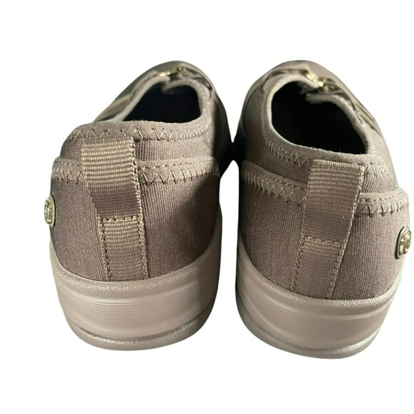 Bzees Womens Washable Slip-On Flats With Stretch Fabric & Decorative Straps In T - Picture 3 of 7